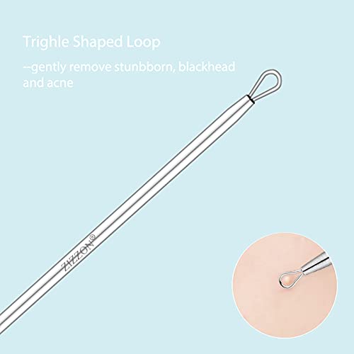 [Australia] - ZIZZON Titanium Lancet Needle Acne Blackhead Remover Pimple Extractor Popper Tool 