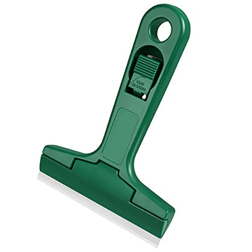 [Australia] - 2pack 5.5 inches Industry Glass Scraper Scraping Hand Tool, T Shape Razor Blade Scraper with 20x Blades, Steel Scraping Knife for Window Stove Windshield Aquarium Tile Floor Wall Cleaning (Green) Green 
