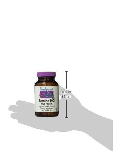 [Australia] - BlueBonnet Betaine HCI Plus Pepsin Vegetarian Capsules, 90 Count 