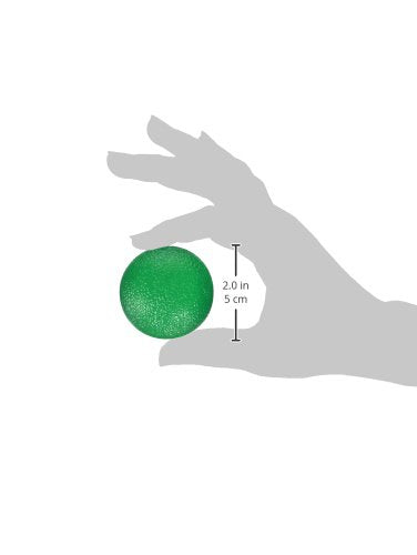 [Australia] - Sammons Preston - 78554 Hand Therapy Ball, Medium Firm Green Hand & Finger Exerciser, Varying Resistance for Grip Strength & Physical Therapy, Stress Ball, Fidget Toy, Squeeze Ball for Arthritis Pain Relief 