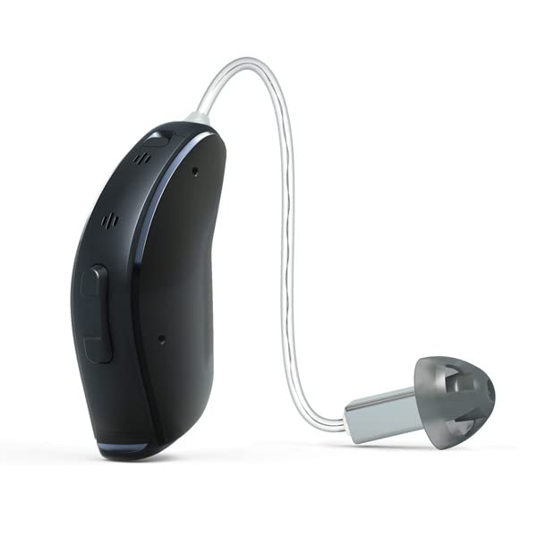 [Australia] - Hearing Aid Domes Smoky Gray Tips Ear Pieces Comfortable for Open Fit BTE Sound Amplifier PSAP Kit Invisible, except for RIC 5mm (S * 5) 
