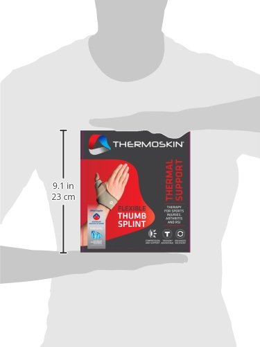 [Australia] - Thermoskin Flexible Thumb Right Splint, Beige, Medium 