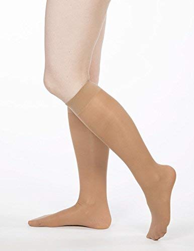 [Australia] - Allegro 8-15 mmHg Essential 81 Sheer Support Knee High Compression Hose, Comfortable Support Garments Fawn Medium 