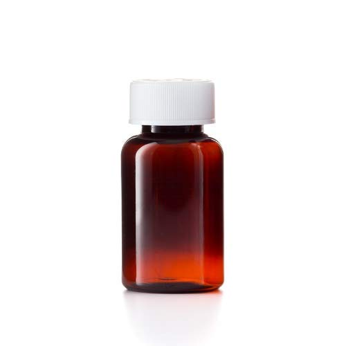 [Australia] - 100ml Pill pots with lids x 12, Empty Plastic Medicine Amber Bottles, Pill Storage pots, Screw caps, Strong Medicine Storage pots, Dispenser (12) 