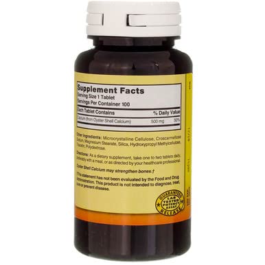 [Australia] - Nature's Blend Oyster Shell Calcium 500 mg 100 Tabs (1683) 