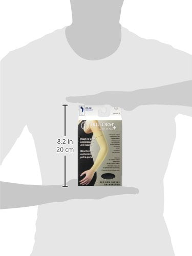 [Australia] - Truform Lymphedema Compression Arm Sleeve, 20-30 mmHg Post Mastectomy Support, Brown, Small 