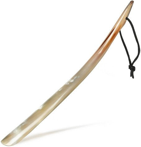 [Australia] - Shoe Horn Made with Real Horn Handmade. Easy Grip Long handle Shoehorn for Men,Women Seniors, Pregnancy, Elderly, back pain, tall people and kids Shoes & Boots.Best Gift Idea Home or Travel Use.(17'') 17'' horn 