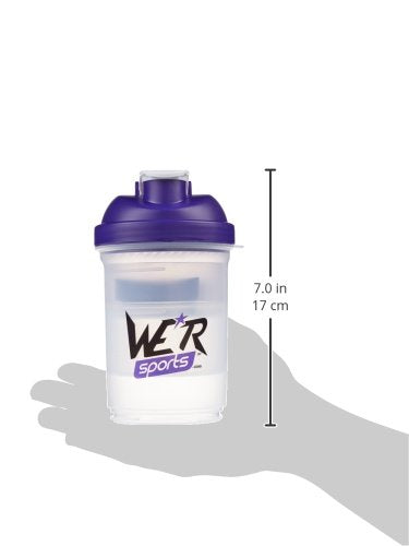 [Australia] - We R Sports™ ShakenInProtein™ Protein Shaker Bottle Multi Compartment BPA FREE 500ml Container XPS4000 - Purple 