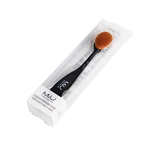 [Australia] - M&U Foundation Brush for Liquid Makeup Oval Foundation Brush, Professional Cosmetic Blending Brush, All for Powder, Cream, Fluid, Moisturizer, Concealer & Contour 7.5*1.6*1.1 Inch 