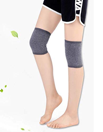 [Australia] - Men Women Winter Knee Warmer Knee Brace Sleeve Supports Leg Warmer Thermal Knee Brace Pads Warm Knee Compression Sleeve Wool Cycling Ski Knee Brace Pad Thicken Knee Pads Sleeve Legging Knee Warm Wrap Grey 