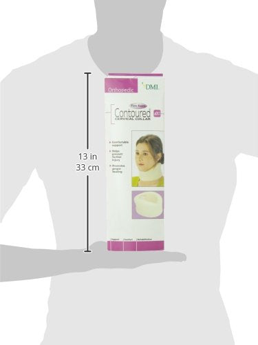 [Australia] - DMI 21" Firm Foam Cervical Collar for Neck Support and Recovery from Injuries, One Size Fits Most, 3 1/2 Inch, White 3.5 Inch width 