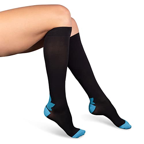 [Australia] - Graduated Compression Knee High Socks for Women & Men With Zipper 20 30 mmhg 3X-Large 