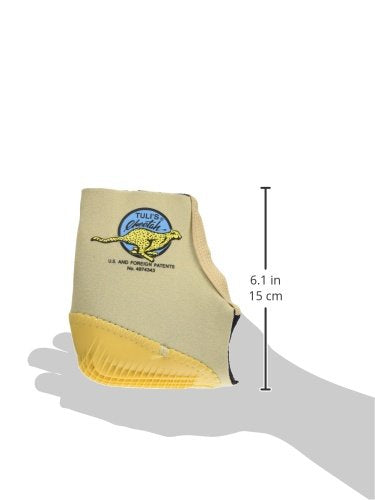 [Australia] - Tuli’s Cheetah Heel Cup with Compression Sleeve for Sever’s Disease and Heel Pain for Gymnasts and Dancers, Fitted Youth Small S (Pack of 1) 