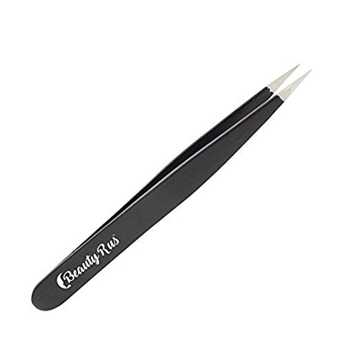 [Australia] - Professional Eyebrow Tweezers Set & Compact Pocket Mirror- Precision Pointed & Slant Tweezer Stainless Steel, Best for Eyebrows or Ingrown Hair for Women and Men - Perfect Beauty Gift Pack Value Pack 