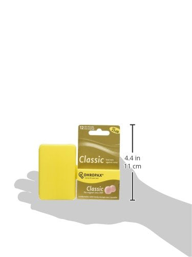 [Australia] - Ohropax Wax Ear Plugs Qty 3 Boxes - Total of 36 Ear Plugs with Free Yellow 6 Compartment Box 