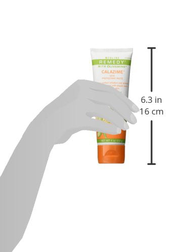 [Australia] - Medline Remedy Olivamine Calazime Skin Protectant Paste Cream, Used with Dry Chapped from Diaper Rash, Incontinence, Dermatitis, Psoriasis, Burns, Bites, White, 4 Oz pack of 1 