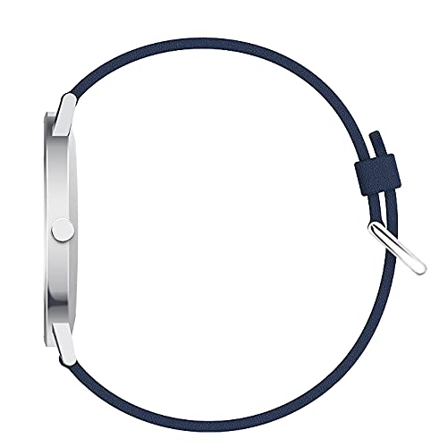 [Australia] - Mens Watches Minimalist Watch for Men Simple Business Casual Waterproof Leather Band Quartz Wrist Watch 1-Blue 