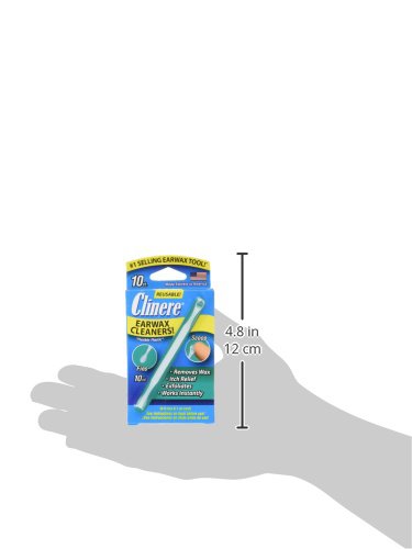 [Australia] - Clinere® Ear Cleaners, 10 Count Earwax Remover Tool Safely and Gently Cleaning Ear Canal at Home, Ear Wax Cleaner Tool, Itch Relief, Ear Wax Buildup, Works Instantly, Exfolimates, Earwax Cleaners. 10 Count (Pack of 1) 