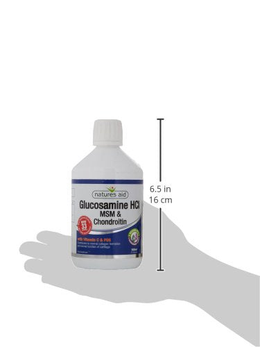 [Australia] - Natures Aid Glucosamine, MSM and Chondroitin Liquid, with Vitamin C, Apple and Blackcurrant Flavour, 500 ml 