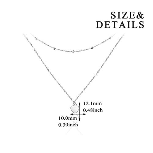 [Australia] - PEIMKO Dainty Non Tarnish Gold Plated 925 Sterling Silver Crescent Moon Double Layered Choker Necklace for Women, Triple Layered Moonstone Necklaces June Birthday Gift for Women dainty white 
