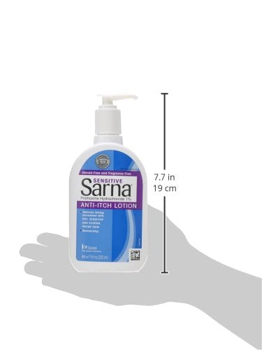 [Australia] - Sarna Sensitive Anti-Itch Lotion for Eczema and Sensitive Dry Skin Itch Relief, 7.5 Ounce 