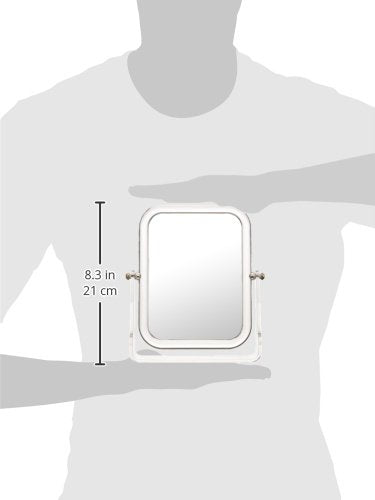 [Australia] - WENKO 3656330100 Standing cosmetic mirror Noci Square - foldable, 3 x magnification, Acrylic, 7.1 x 8.3 x 2.2 inch, Transparent 
