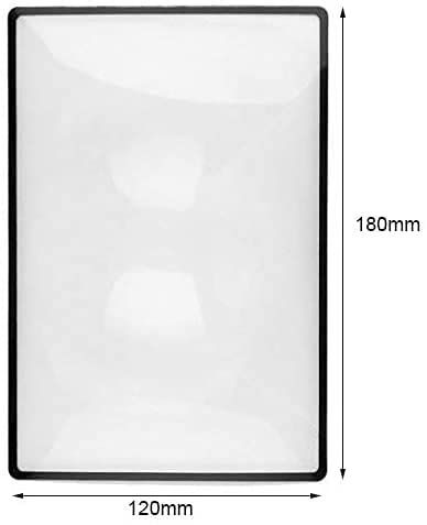 [Australia] - RZJZGZ 3X Premium Magnification Full Page Magnifier Fresnel Lenses Ideal for Reading Small Prints & Low Vision Seniors (2Pack) 2pack 