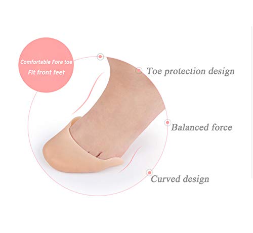 [Australia] - 1Pair Womens Girls Silicone Gel Pointe Ballet Dance Shoe Toe Pads Toe Caps Toe Protector with Breathable Hole for Pointed Ballet Shoesï¼ˆNudeï¼‰ Nude 