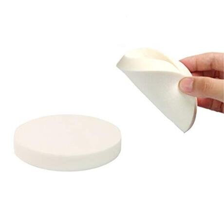 [Australia] - Ericotry 6Pcs White Large Makeup Blender Cosmetic Eye Face Foundation Primer Puff Sponges Air Cushion Sponge Dry and Wet Dual-Use for BB CC Cream Liquid Foundation - 3.54" Diameter 