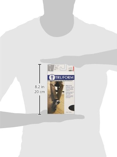 [Australia] - Truform Compression Socks, 8-15 mmHg, Men's Dress Socks, Knee High Over Calf Length, Black, X-Large (8-15 mmHg) X-Large (1 Pair) 