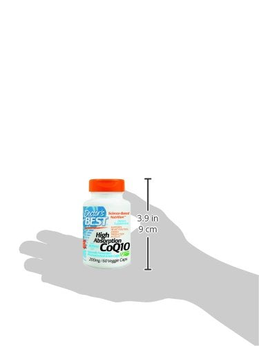[Australia] - Doctor's Best High Absorption CoQ10 with BioPerine Gluten Free Naturally Fermented Vegan, Heart Health and Energy Production 200 mg 60 Veggie Caps, White 60 Count (Pack of 1) 
