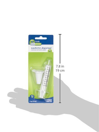 [Australia] - Ezy Dose Kids Baby Oral Syringe & Dispenser | Calibrated for Liquid Medicine | 10 mL/2 TSP | Includes Bottle Adapter Oral Syringe - 2 TSP (10 mL) 1 Count (Pack of 1) 