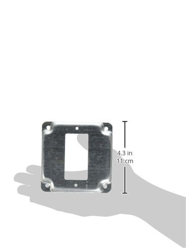 [Australia] - Hubbell-Raco 808U 1/2-Inch Raised Square Cover with Exposed Work 1 GFCI Duplex or Toggle, 4-Inch 