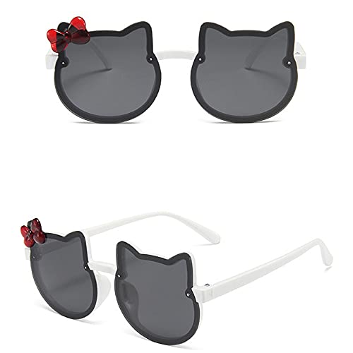 [Australia] - Laiqian Cute Cat Sunglasses for Gilrs Black 
