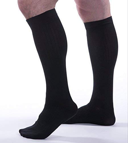 [Australia] - Allegro Men’s 15-20 mmHg Essential 103 Ribbed Compression Support Socks, Comfortable Support Garments for Men 