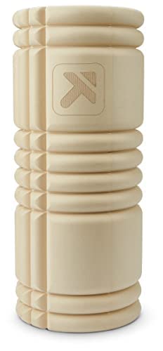 [Australia] - TriggerPoint Grid Foam Roller, Deep Tissue Muscle Massage, Versatile Foam Roller, Multi Purpose, with Free Online Instructional Videos sustainable Single Beige 