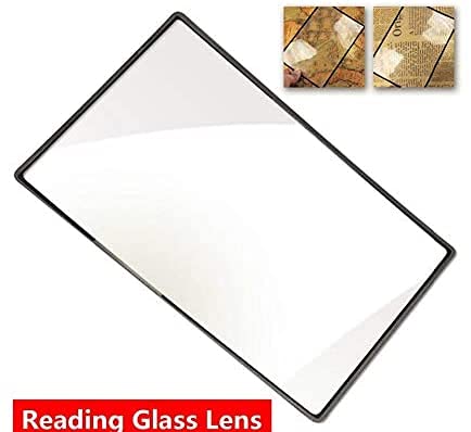 [Australia] - RZJZGZ 3X Premium Magnification Full Page Magnifier Fresnel Lenses Ideal for Reading Small Prints & Low Vision Seniors (2Pack) 2pack 