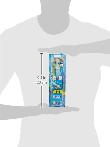 [Australia] - Oral-B Complete 5 Way Clean Manual Toothbrush Medium, 2 Pieces 