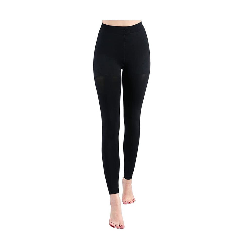 [Australia] - Suprenx Women's 8-15mmHg Footless Compression Pantyhose Tights Medical Quality Support Stocking Black Small-Medium 