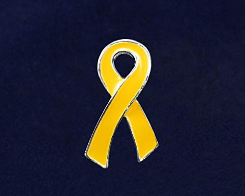 [Australia] - Fundraising For A Cause | Flat Childhood Cancer Awareness Pins - Wholesale Gold Ribbon Awareness Lapel Pins for Childhood Cancer 1 