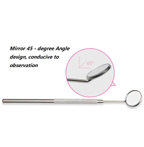 [Australia] - DNHCLL Makeup Mirror for Eyelash Extensions,Dental Examination Mirror Detachable Mini Mirrors Stainless Steel Beauty Tools for Observing Small Details 