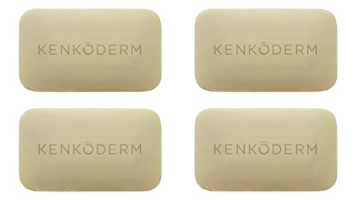 [Australia] - Kenkoderm Psoriasis Mineral Salt Soap with Argan Oil & Shea Butter 4.25 oz | 4 Bars | Dermatologist Developed | Fragrance + Color Free 4.25 Ounce (Pack of 4) 
