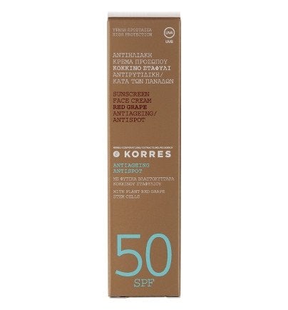 [Australia] - Korres Red Grape Anti-Dark-Spot Sun Cream for the Face SPF 50 50 ml 