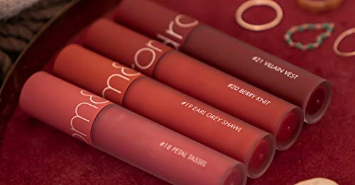 [Australia] - [rom&nd] Zero Velvet Tint Autumn Knitwear 4Colors | Velvet matte, Long-lasting, Smudge-resistant, super stay matte ink, Silk Finishi, Natural-beauty | Lip Tint for Daily Use, K-beauty | 5.5g/0.2oz No. 21 VILLAIN VEST 