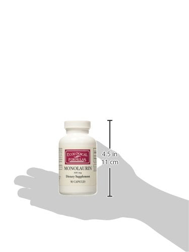 [Australia] - Ecological Formulas Monolaurin 600 mg, Creamy White, 90 Count (MONOL-600-90) 