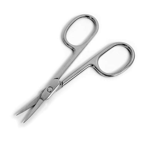 [Australia] - Stainless Steel Straight Beauty Scissors for Facial Hair, Manicure, Nail, Moustache, Eyebrow, Eyelash, Nose, Ear, Cuticle and Dry Skin Grooming Kit, Men and Women 