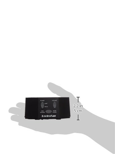 [Australia] - LectroFan High Fidelity White Noise Machine with 20 Unique Non-Looping Fan and White Noise Sounds and Sleep Timer Classic Black Standard Packaging 