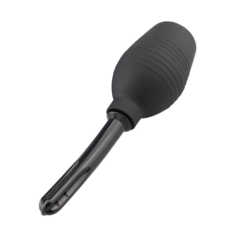 [Australia] - Lancsdom Anal Douche Enema Bulb kit Vaginal Douche Enema Cleaner for Women’s or Men’s Health -for Colon Cleansing, Detox and Constipation (Black) Black 