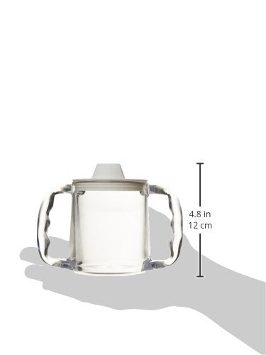 [Australia] - Homecraft Caring Mug, Two Handle Easy Grip Mug, Spill Resistant Portable Travel Mug with Spout Opening for Children, Elderly and Disabled Users , Large Spout, 300ml L (Pack of 1) Non-Retail Packaging Single 