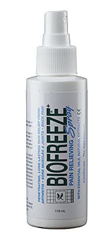 [Australia] - Biofreeze Pain Relieving Spray, 118 ml, Cooling Topical Analgesic, On-the-Go Use, Long Lasting, Soothing, Targeted Pain Relief, Cold Therapy for Athletes, Fast Acting for Muscle, Joint & Back Pain 118ml Pack of 1 